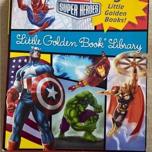 Marvel Little Golden Book Library (Marvel Super Heroes) Spider-Man; Hulk; Iron M